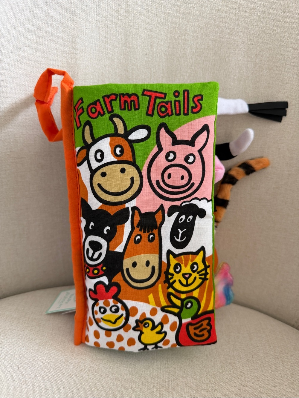 BNWT Jellycat Farm Tails Book